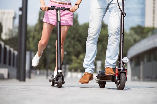 E-scooters are an increasingly common  sight despite restrictions on their use 