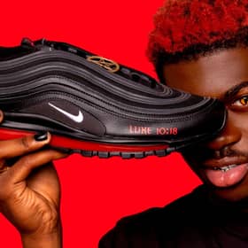 Little Naz advertising his Nike collab