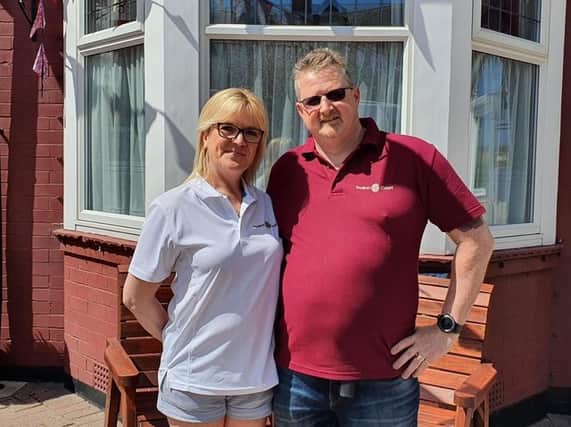 Angela and James Rusden, owners of The Toulson Court Bed and Breakfast in Scarborough, which Tripadvisor has named the best B&B in the world