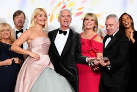 (L-R) Judy Finnigan, Richard Madeley, Holly Willoughby, Phillip Schofield Ruth Langsford, Eamonn Holmes, Rochelle Humes of "This Morning",