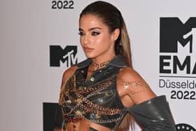Noa Kirel attends the red carpet during the MTV Europe Music Awards 2022