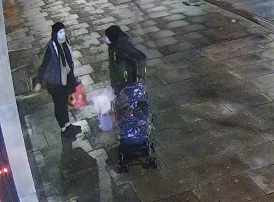 Constance Marten and Mark Gordon in Whitechapel near Adler Street. The couple had been on the run since January 5 and were found and arrested on Monday (February 27).