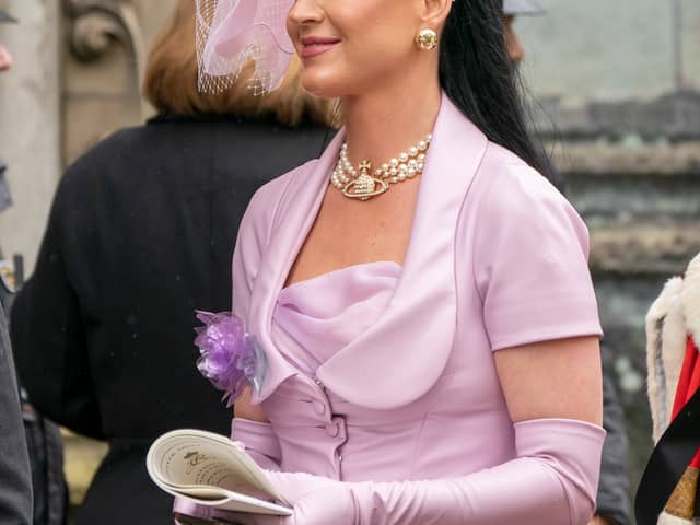 Katy Perry at the coronation of King Charles III