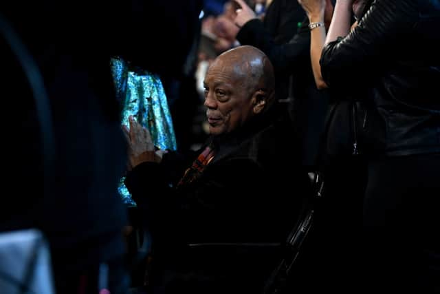 Quincy Jones was rushed to hospital on Saturday
