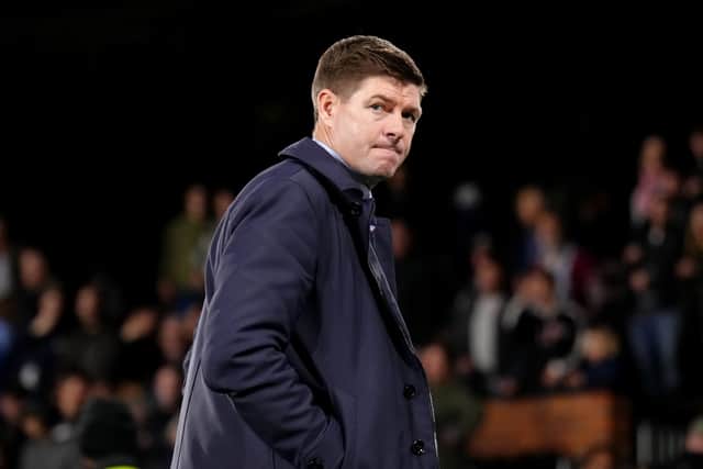 POSSIBLE: Steven Gerrard is in the running to succeed Darren Moore as Sheffield Wednesday manager. Picture: John Walton/PA 