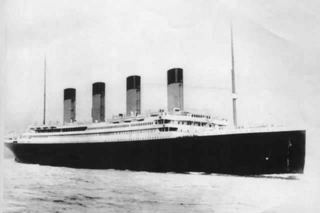 An artist's impression of Titanic on her maiden voyage. Photo: PA.