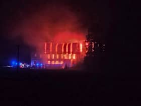 The fire at Poltimore House broke out just after 1am on April 9.