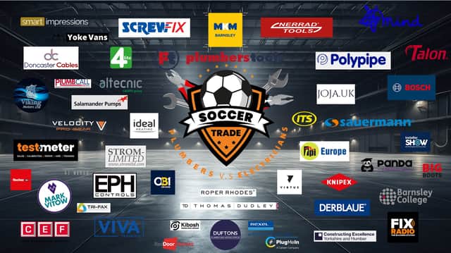 Soccer Trade sponsors include top trade brands including Screwfix