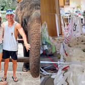 Brooke Rentsch, and her husband, Duncan return from honeymoon to find their home ‘wrecked’ in prank.