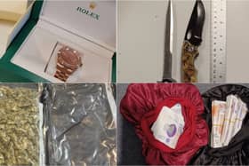 Police seize weapons, cash, luxury items and drugs in York raid.