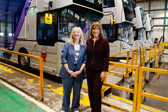 West Yorkshire Mayor Tracy Brabin and Chancellor Rachel Reeves in Huddersfield. Credit: WYMCA