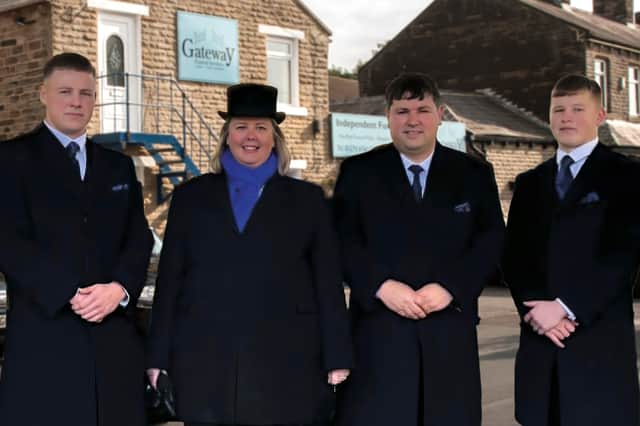 Gateway Funeral Services: Bailey, Emma, Richard and Charlie Arnold.