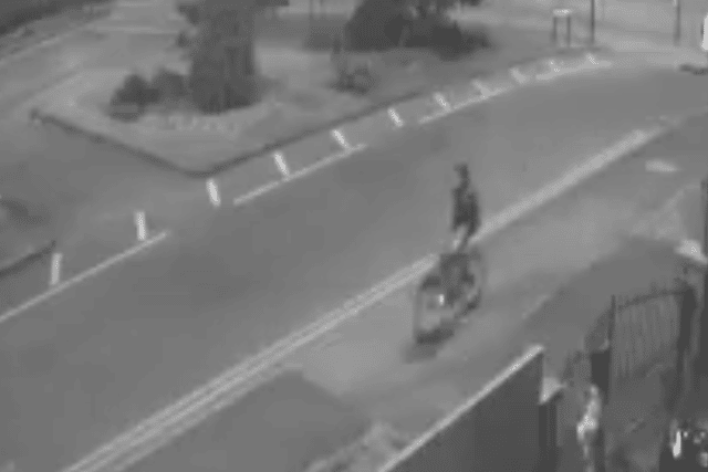 Police are appealing for information and have shared CCTV images of a cyclist captured in the area at the time in a bid for the cyclist to come forward.