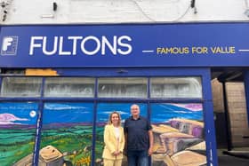 Katie White MP with Otley BID's Tim Wilkinson.