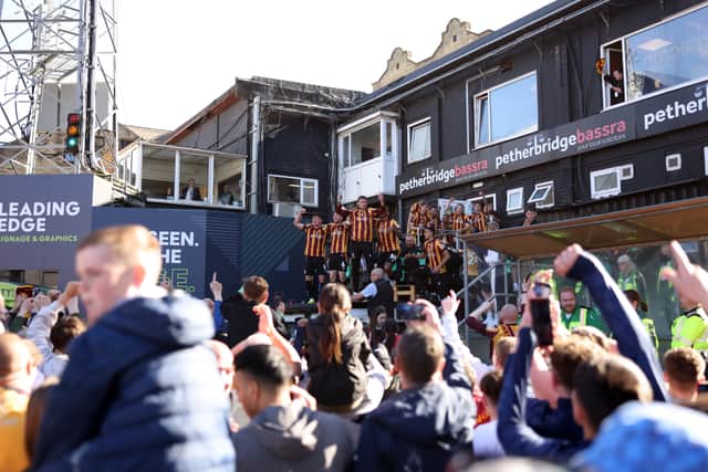 Bradford City clinched promotion to League One on the final day of the 2024/25 season.
