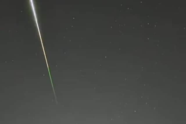A video shows a glowing meteor flash across the Yorkshire sky. In 2025 ...