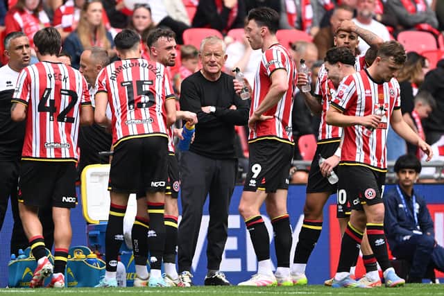 Chris Wilder's Sheffield United were beaten by Sunderland at Wembley.