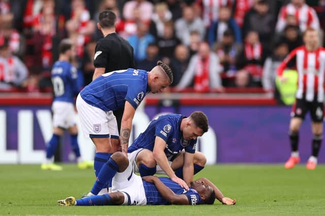 Chiedozie Ogbene ruptured his Achilles while playing for Ipswich Town last year.
