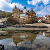 The “Wainwright Way” ends in Robin Hood’s Bay overlooking the North Sea.