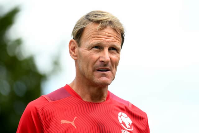 Teddy Sheringham represented the likes of Manchester United and Tottenham Hotspur during his playing career.