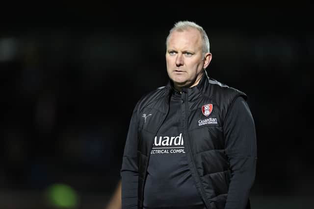 Matt Hamshaw watched his Rotherham United side lose 2-1 to Mansfield Town.