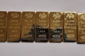 The seized gold bars
