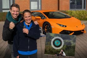 Sharon Hoskins was dragged out of work to be presented with her prize - and it's changed her life for the better