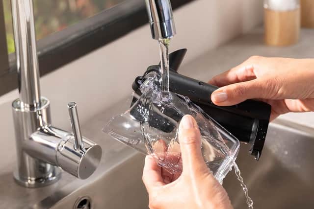 There are only two parts you need to wash, and no tubes