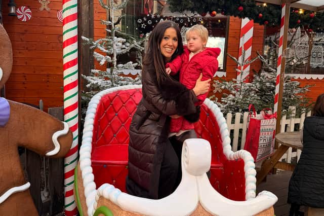 Birminham Frankfurt Christmas Market: Sophie Mei Lan with daughter Athena
