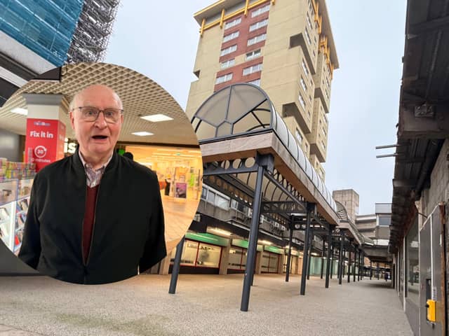 Jim Peel is one of the residents who received a letter explaining his flat was due to be demolished along with The Ridings Shopping Centre