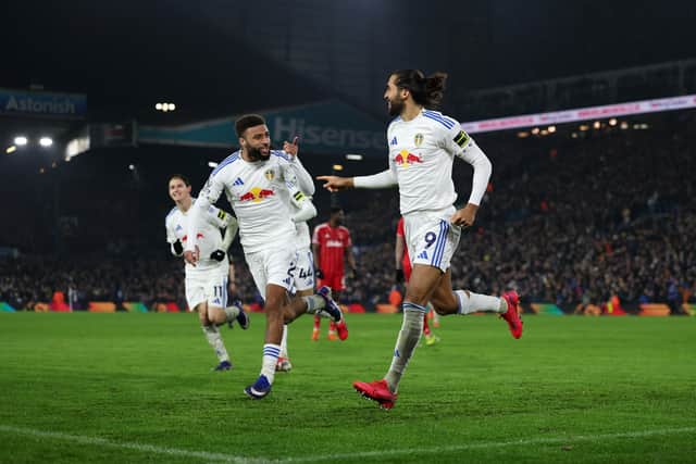 Dominic Calvert-Lewin registered Leeds United's third goal of the evening.