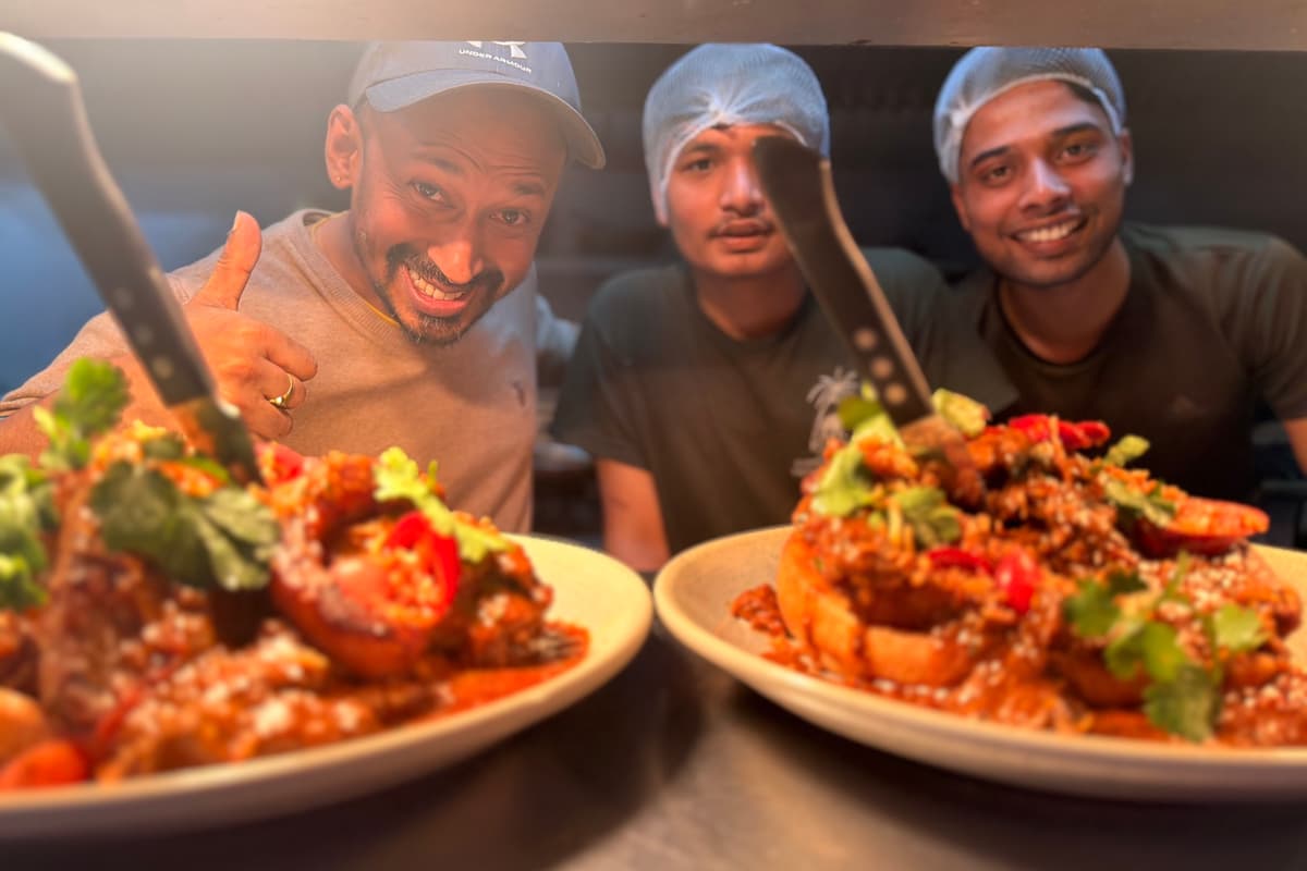 ‘We went for an Indian meal inside a Yorkshire pudding - it was a real ...
