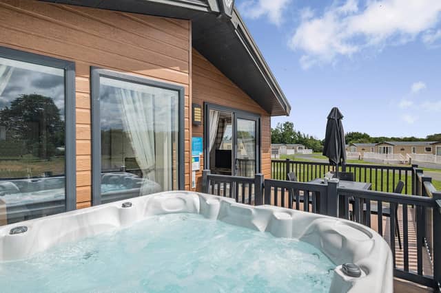 Leap into the hot tub the moment you arrive
