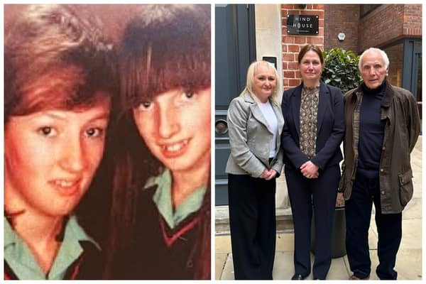 Teenager sister Sarah and Victoria Hicks (left) were killed in the Hillsborough Disaster, and their death records still erroneously state they died quickly in 30 seconds, when evidence shows they suffered much longer. Their parents, Jenni and Trevor Hicks, today (February 26) met with South Yorkshire Police CC Laura Poultney, who personally promised to see the record corrected.