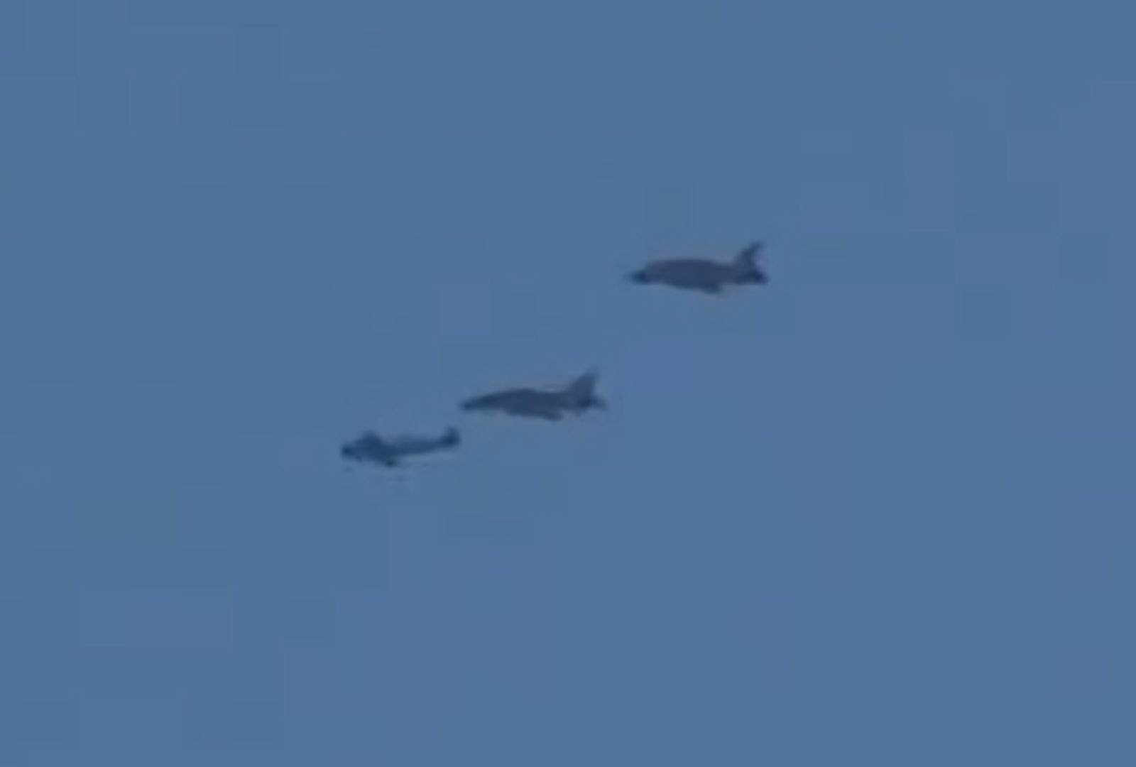 A video shows a Spitfire flying over Flamborough Head in Yorkshire as ...