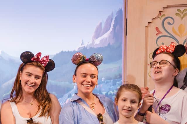 Brooke Vincent and Ellie Leach with the Taylors