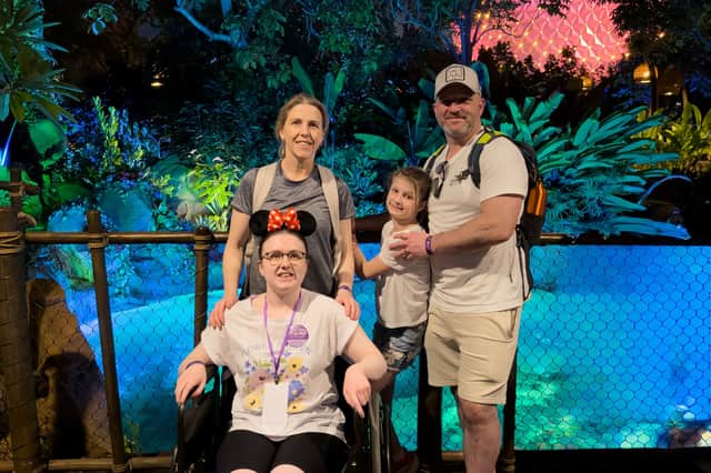 The Taylors on their trip to Disney World