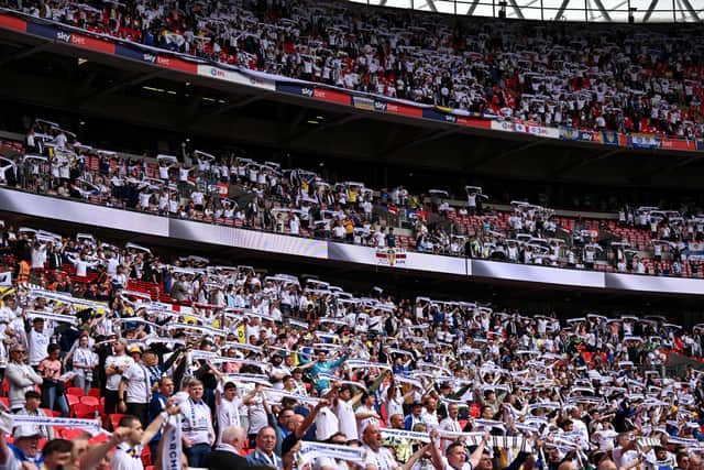 Leeds United supporters are set to descend upon Wembley.