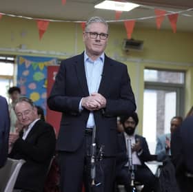 Prime Minister Sir Keir Starmer meets Labour Party members at Kingsdown Methodist Church Hall in Ealing