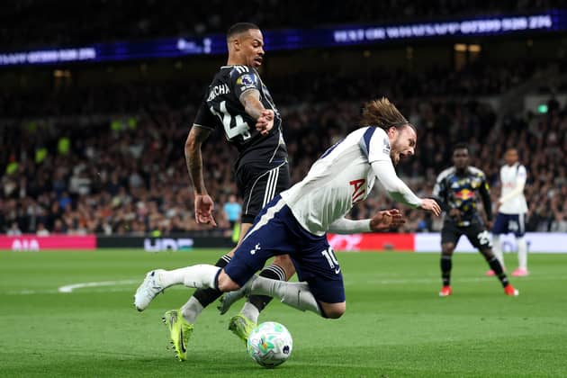 James Maddison went down in the box in the dying embers of Leeds United's clash with Tottenham Hotspur. 
