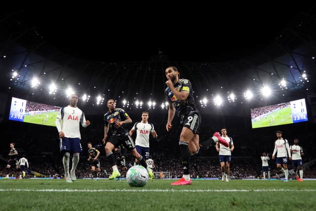 Dominic Calvert-Lewin steered home the equalising penalty in Leeds United's recent draw with Tottenham Hotspur.