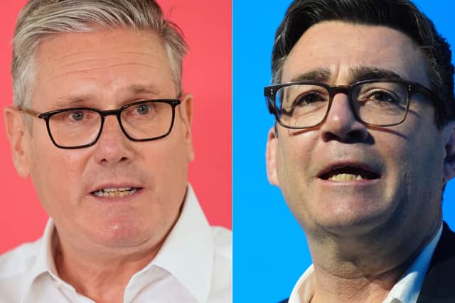 A composite image of Sir Keir Starmer and Andy Burnham