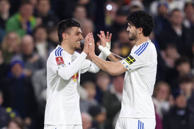 Joel Piroe's only goal of the season for Leeds United came in the FA Cup win over Norwich City in March.