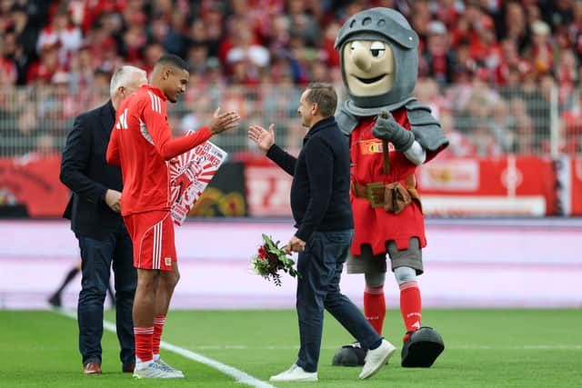Danilho Doekhi played his final game for Union Berlin in their recent win over Augsburg.