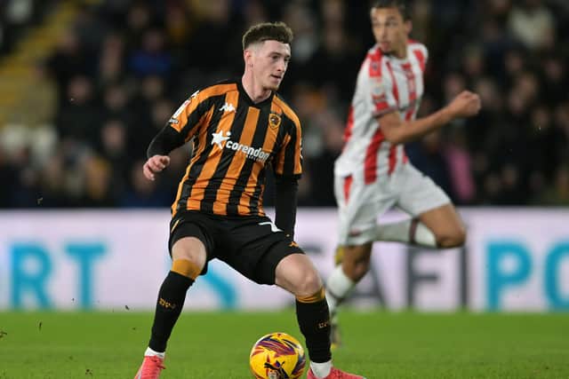 Louie Barry spent the second half of the 2024/25 season on loan at Hull City. 