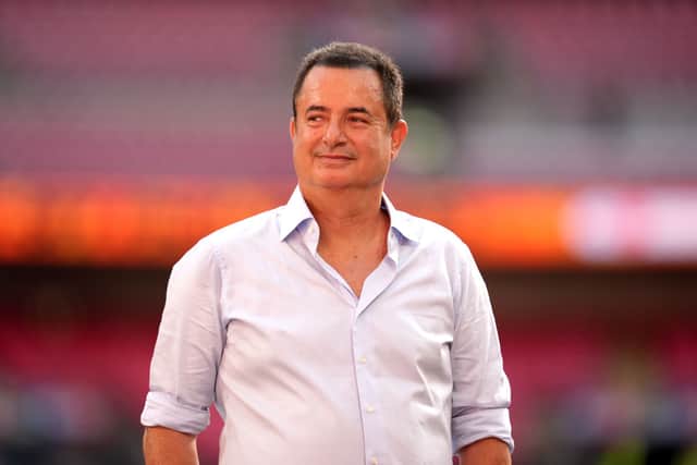 Hull City owner Acun Ilicali watched his side win the Championship play-off final.