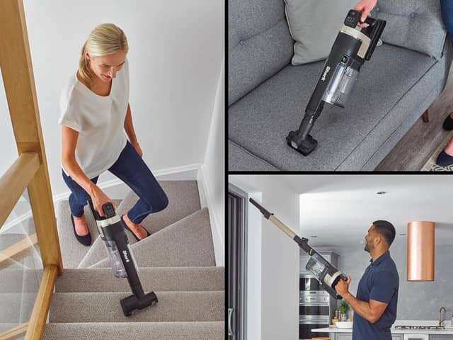 The Shark Stratos cordless vacuum is designed to tackle pet hair, dust and everyday mess with less tangling and fresher-smelling cleaning