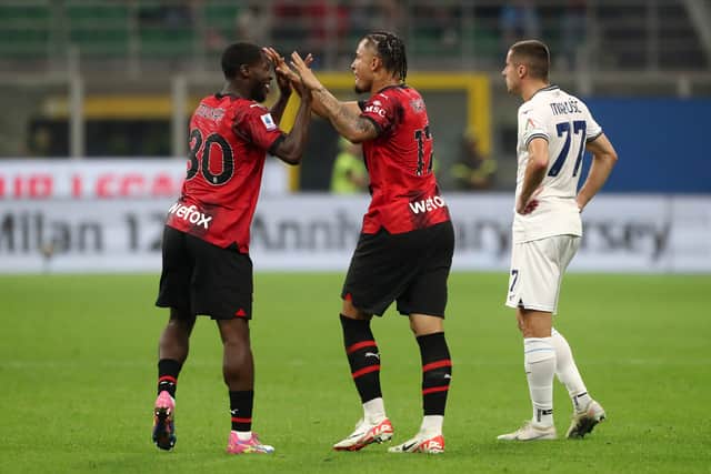 Yunus Musah played with Leeds United's Noah Okafor at AC Milan.