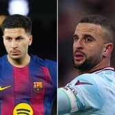 Barcelona's Roony Bardghji (left) has been linked with Leeds United and there has been talk of a Sheffield United return for Kyle Walker (right).