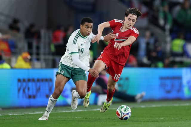 Shea Charles represents Northern Ireland on the international stage.